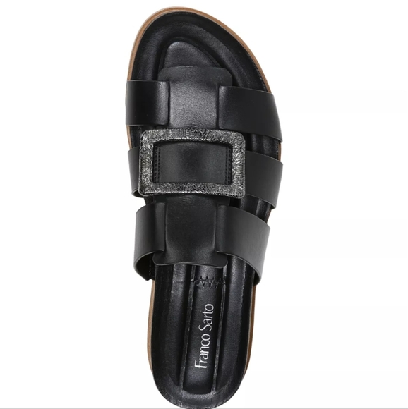 Franco Sarto Patricia Platform Sandals Black -8.5 - Picture 4 of 8